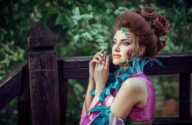 Woman in Fantasy Costume — Pink, Serene