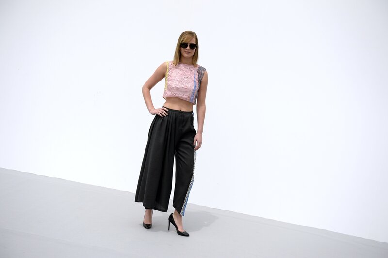 woman in fashion outfit