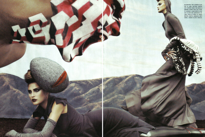 Woman in Fashion Photoshoot — Gray
