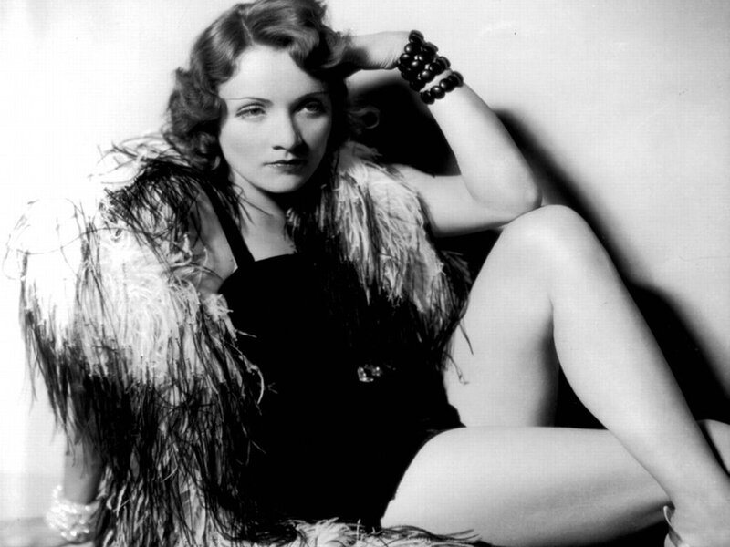 Woman in Feather Boa — Black, Dramatic