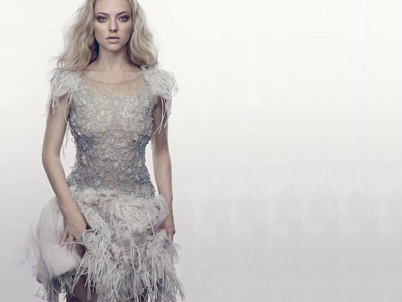 Woman in Feathered Dress — White, Dramatic, Photograph, Feathers