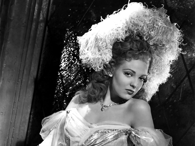 Woman in Feathered Hat — Black, Dramatic