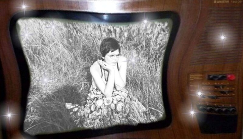 Woman in Field — Black, Nostalgic