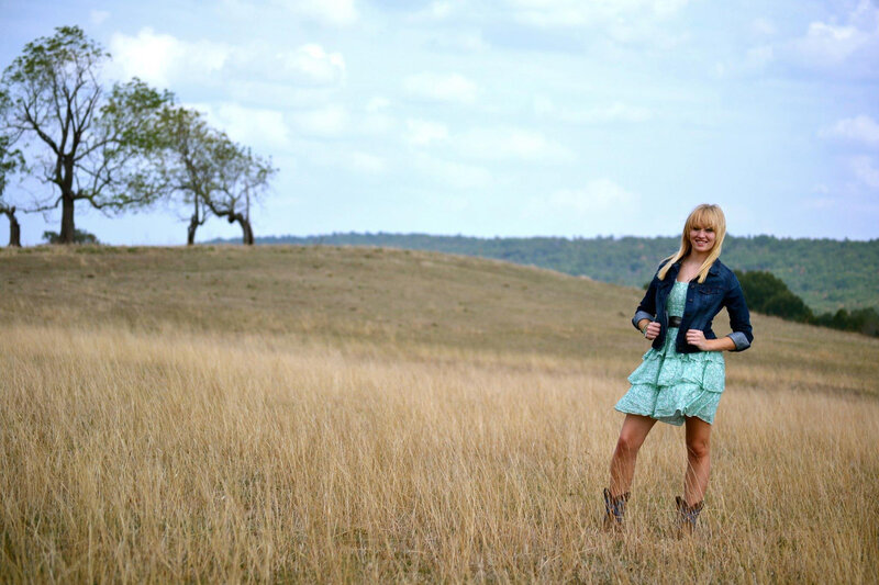 Woman in Field — Brown, Serene, Afternoon, Photograph, Trees