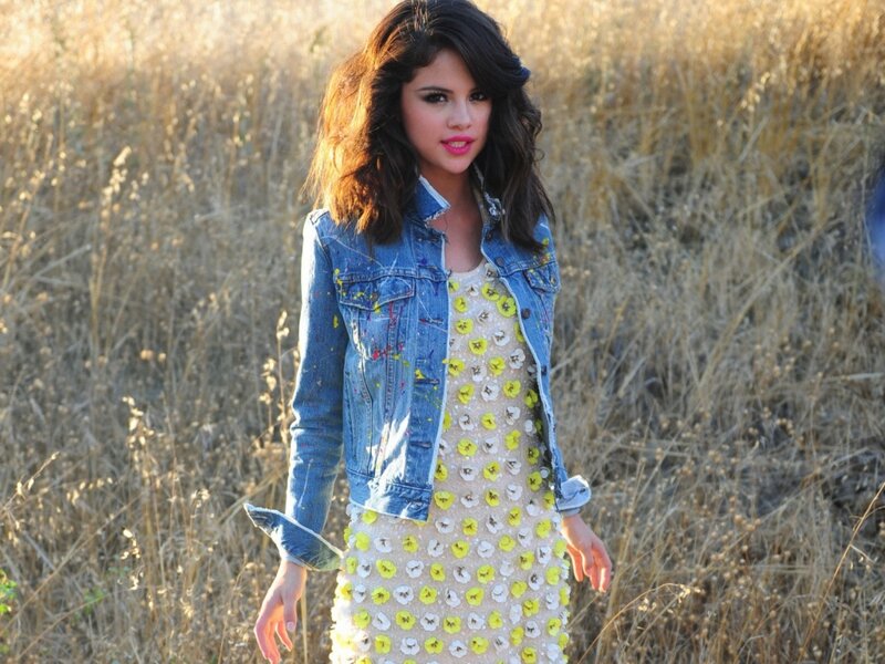 Woman in Field — Yellow, Serene, Afternoon, Photograph