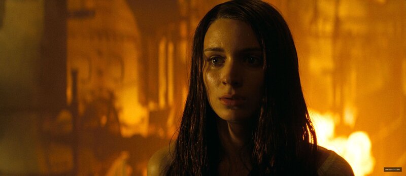 woman in fiery room