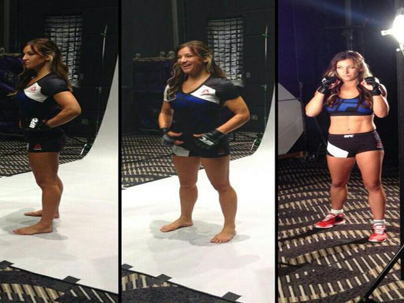 Woman in Fighting Gear — Black, Confident