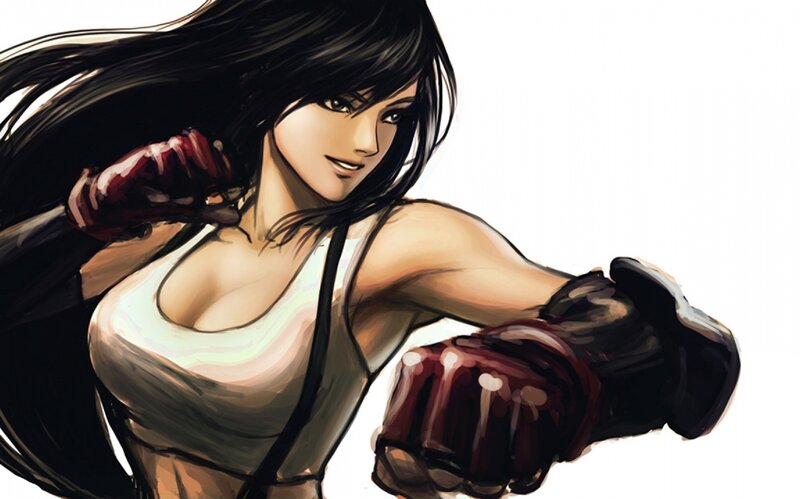 Woman in Fighting Pose
