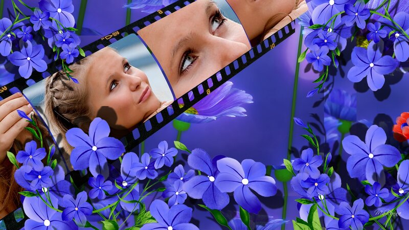 Woman in Film Strip