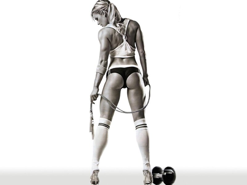 woman in fitness attire