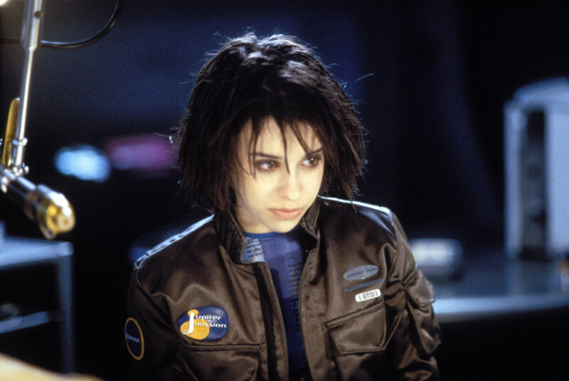 woman in flight jacket