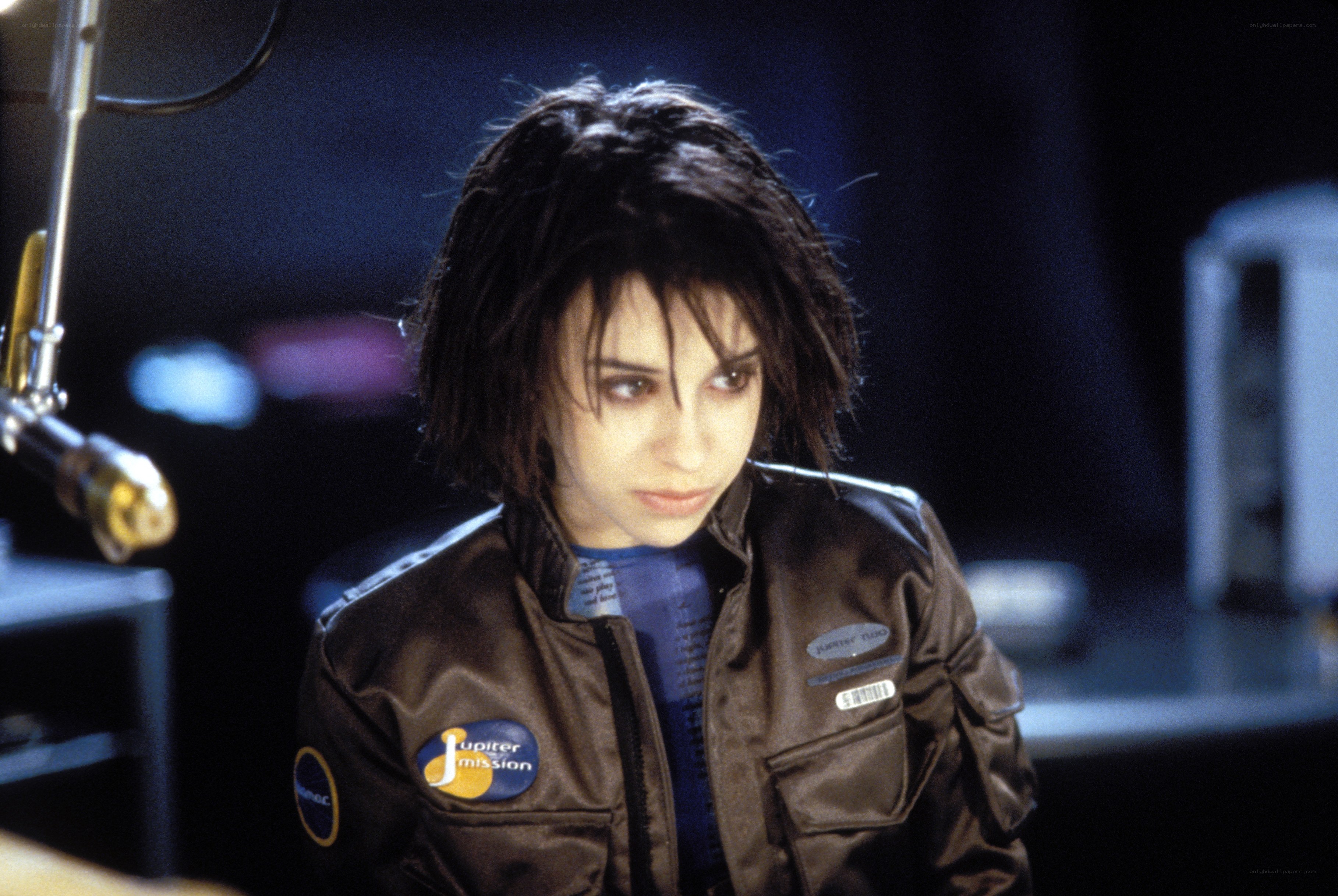 woman in flight jacket