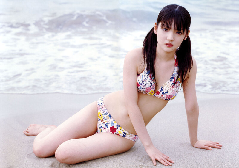 Woman in Floral Bikini — White, Calm