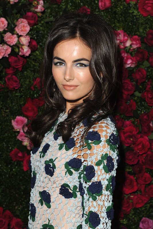 woman in floral dress at event