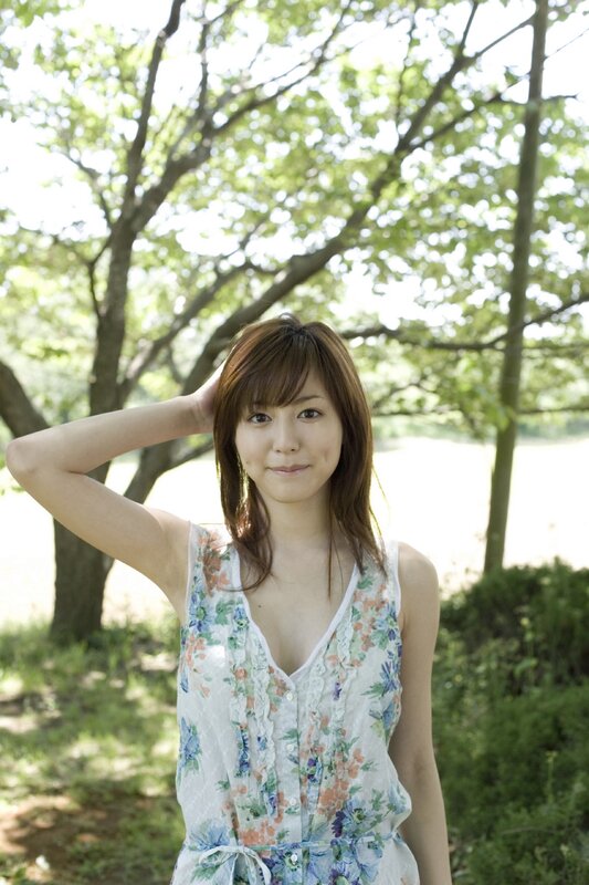 woman in floral dress outdoors