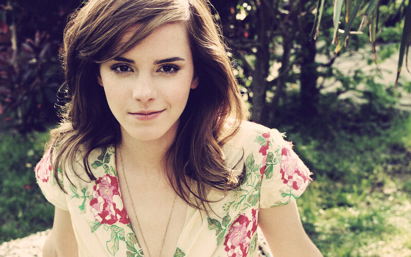 woman in floral dress outdoors