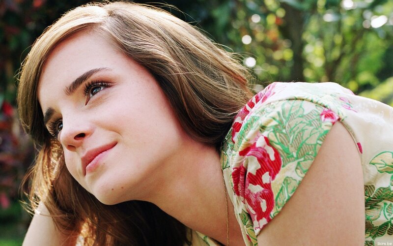 woman in floral dress outdoors