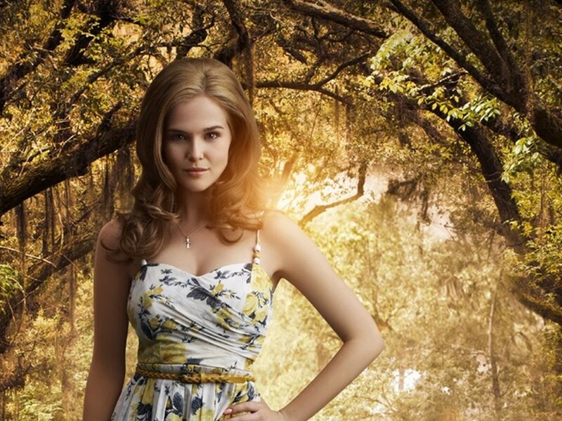 Woman in Floral Dress — Yellow, Serene, Afternoon, Photograph, Forest