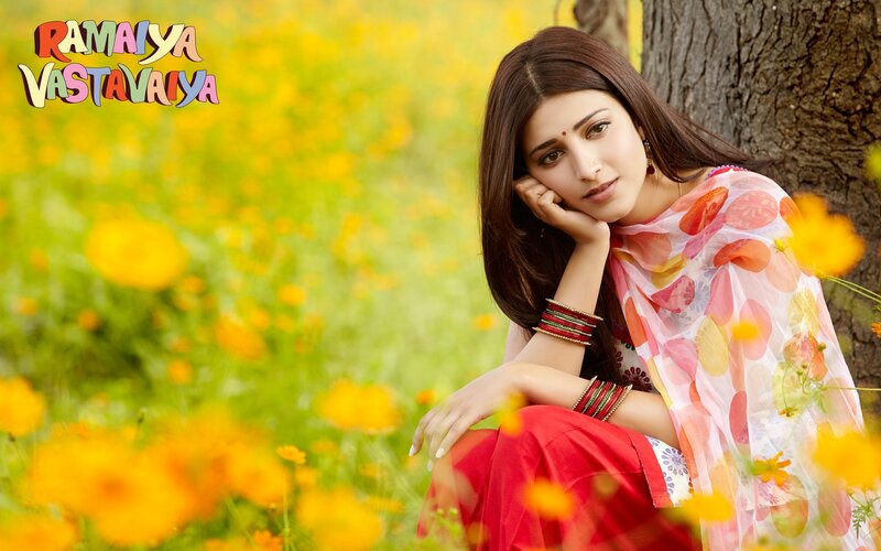 woman in floral field