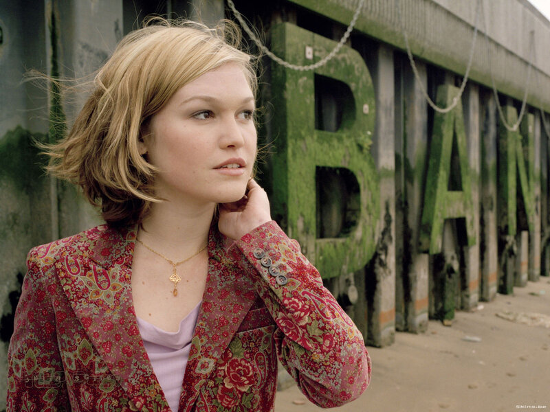 woman in floral jacket