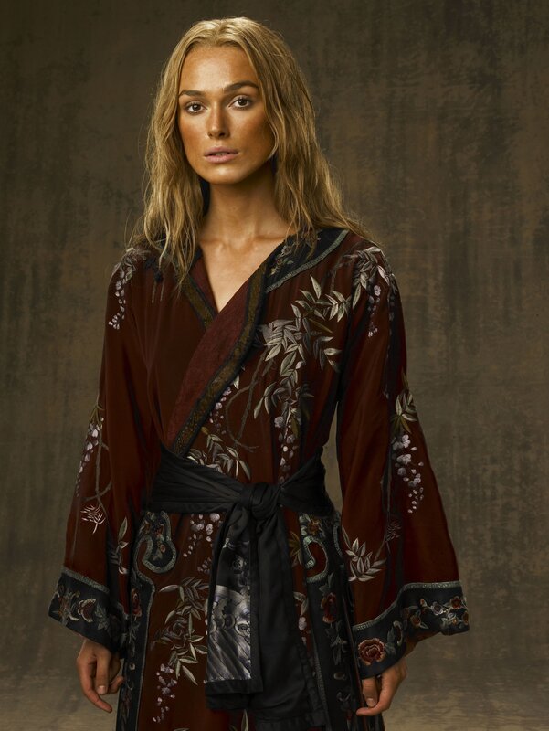 woman in floral robe