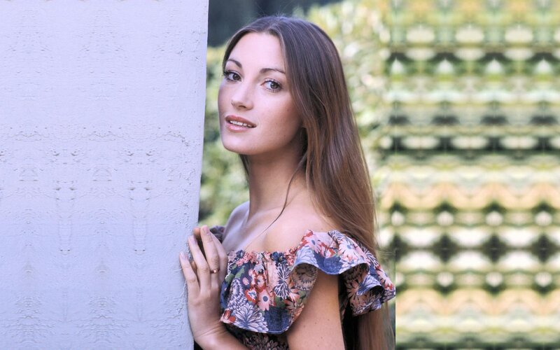 Woman in Floral Top — White, Calm, Afternoon
