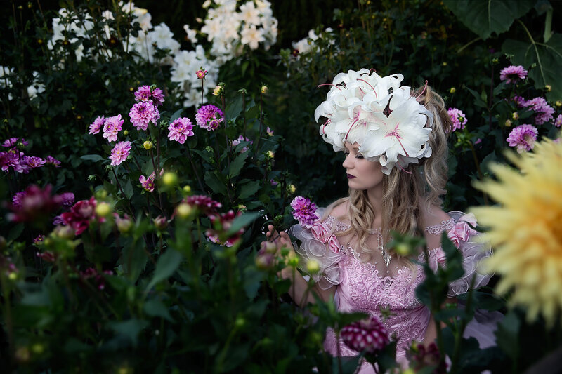 Woman in Flower Crown — Pink