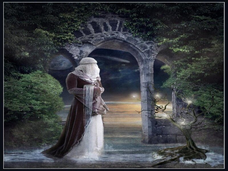 Woman in Flowing Robes