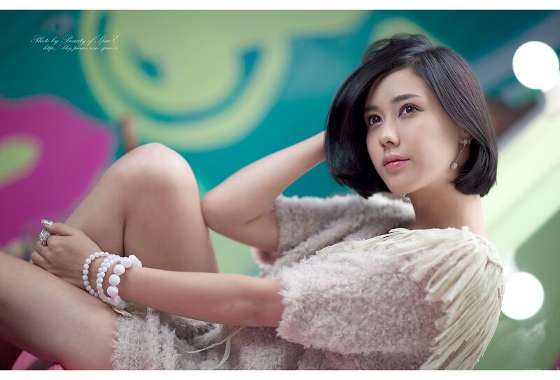 woman in fluffy sweater