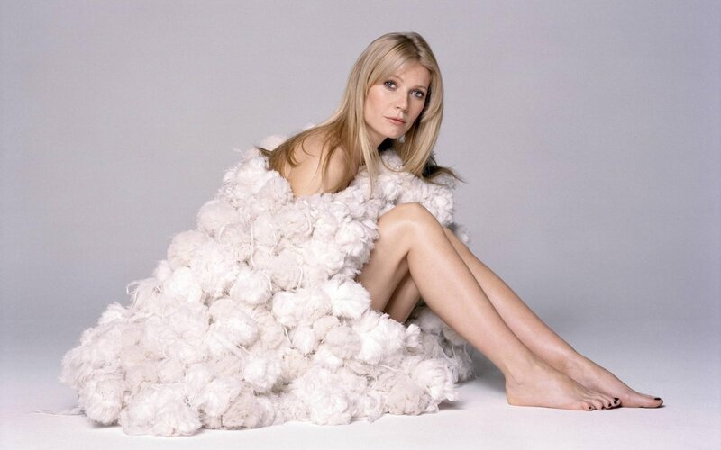 woman in fluffy white dress