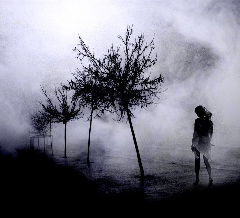 Woman in Fog