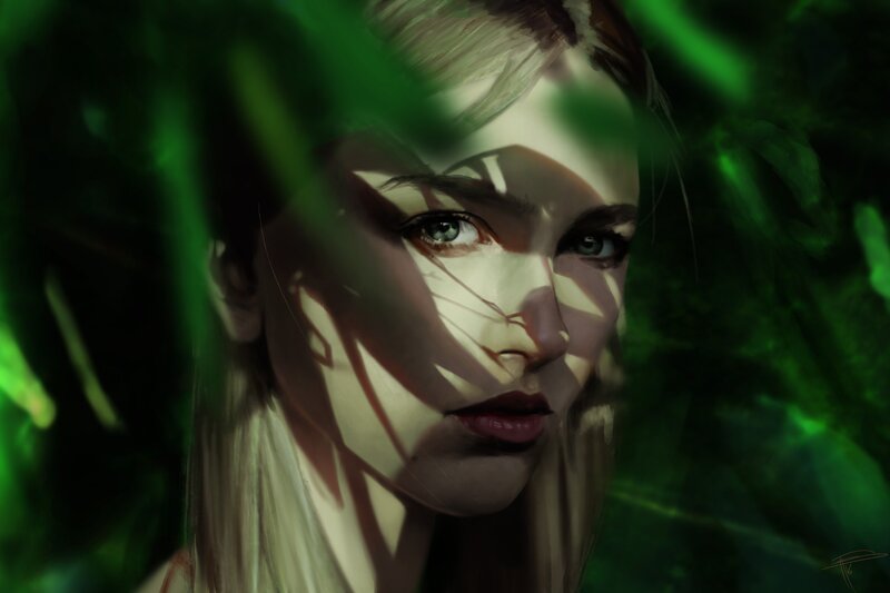 Woman in Foliage