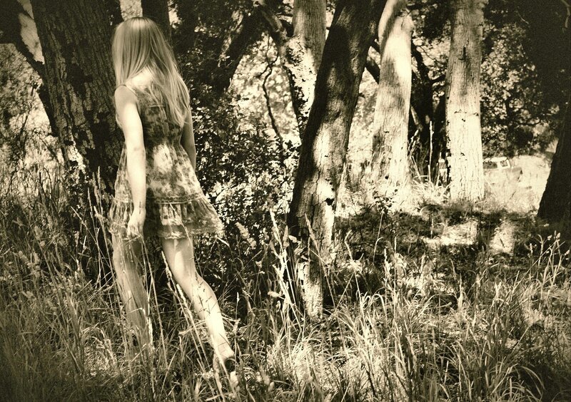 Woman in forest