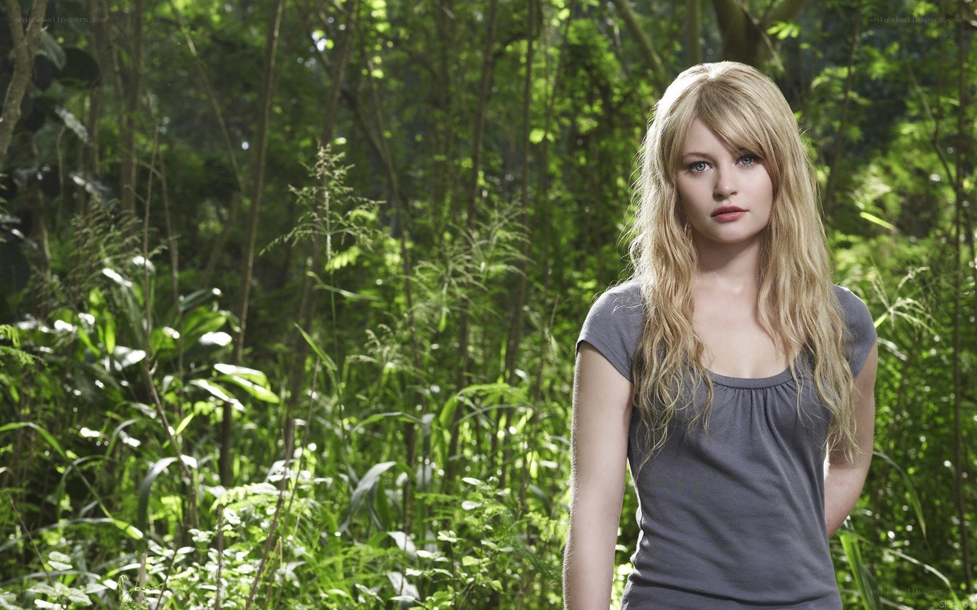 woman in forest
