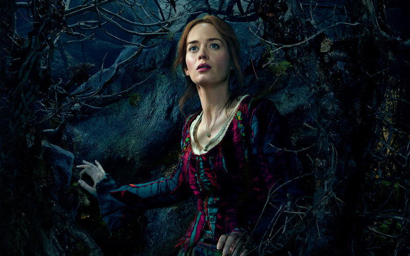 Woman in Forest — Blue, Dramatic, Night