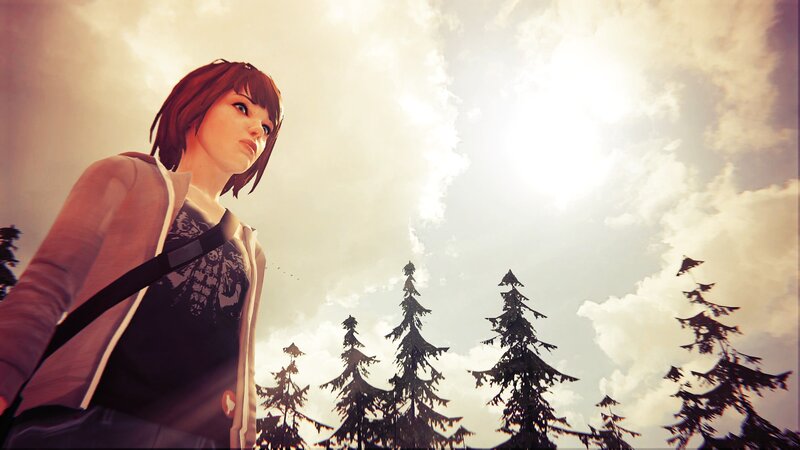 Woman in Forest — Brown, Dramatic, Afternoon, 3d Render