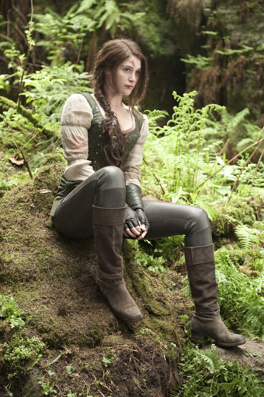 woman in forest costume