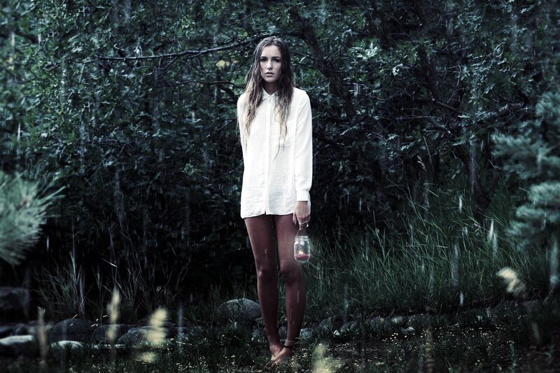 Woman in Forest — Green, Dramatic, Photograph, Jar