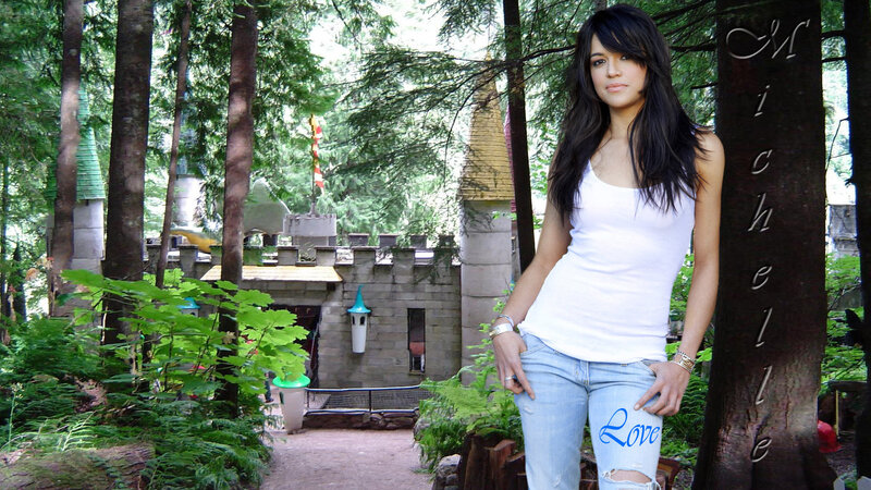 Woman in Forest Setting — Green