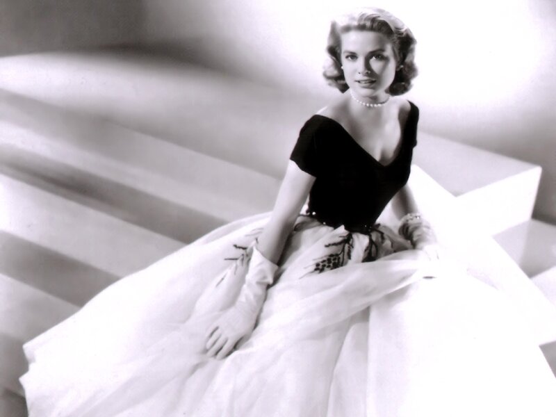 Woman in Formal Dress — Black, Dramatic