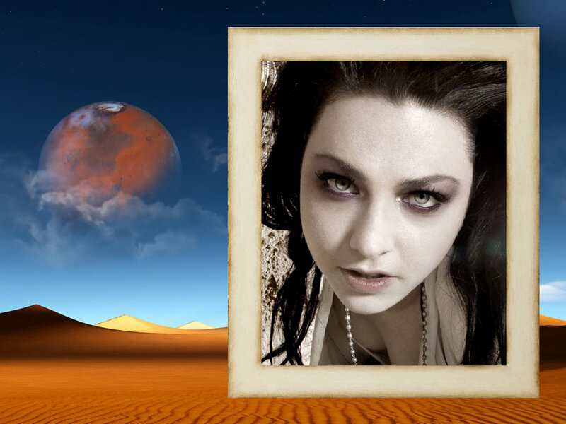 Woman in Framed Portrait — Orange