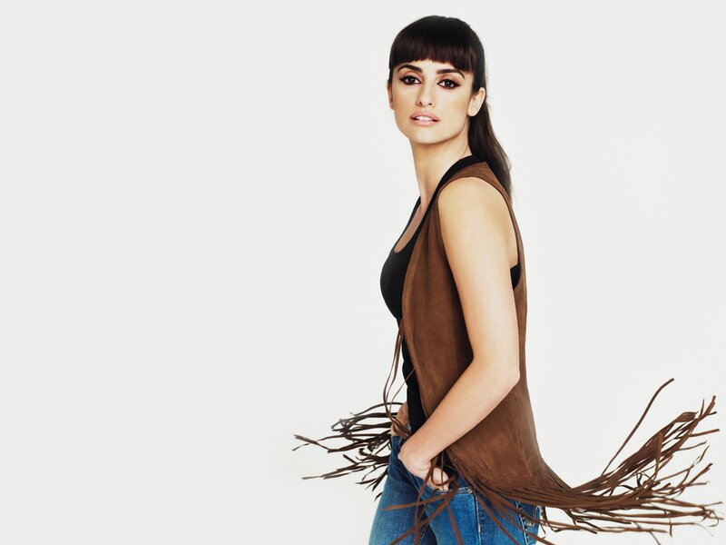Woman in Fringed Vest — Brown, Confident