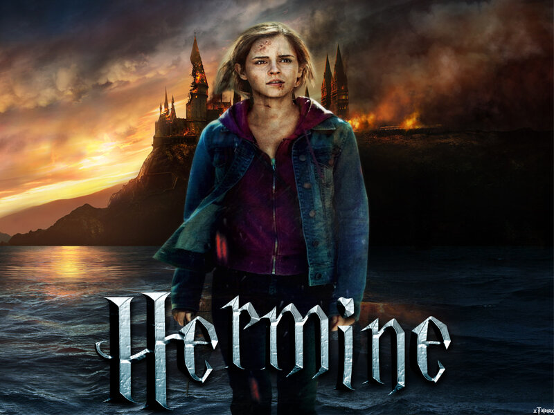 Woman in Front of Castle — Blue, Dramatic