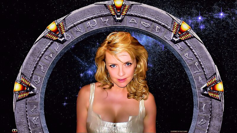 Woman in Front of Stargate