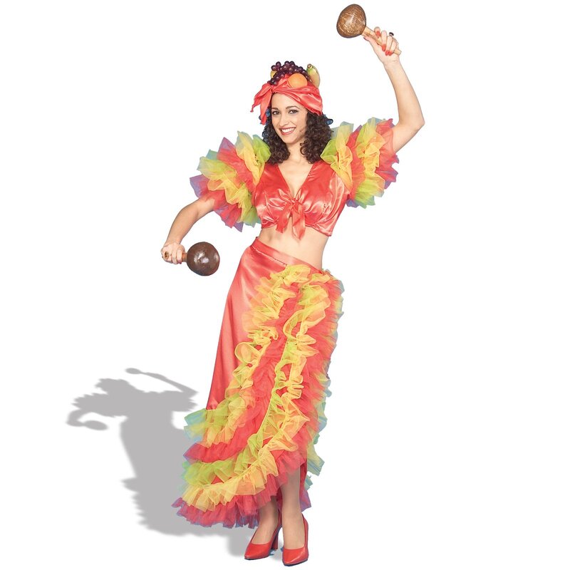 woman in fruit costume