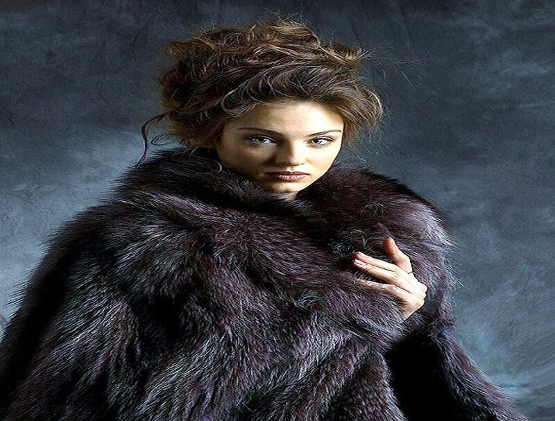 woman in fur coat