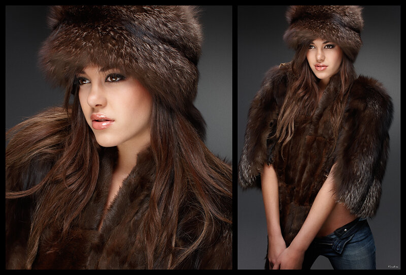 woman in fur coat and hat