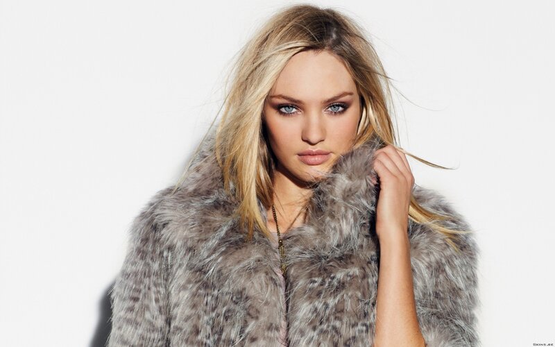 Woman in Fur Coat — Gray, Neutral