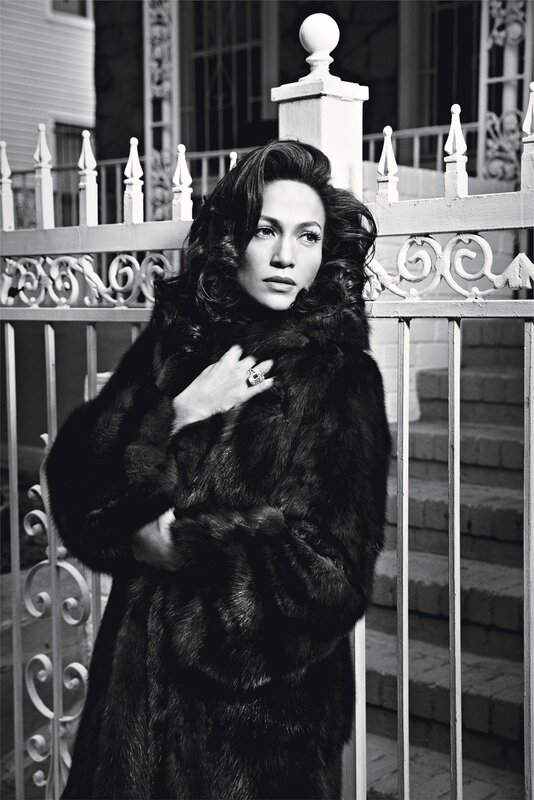 woman in fur coat portrait