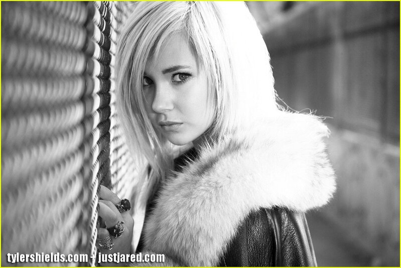 woman in fur coat portrait